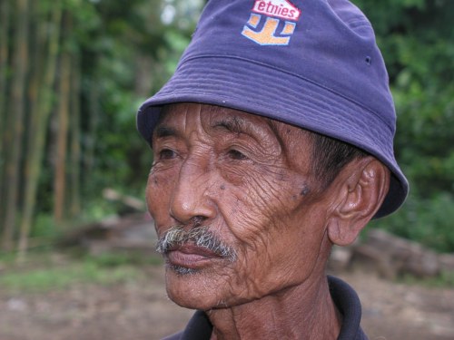 alter Herr am Gunung Agung