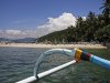 Ankunft am Strand von Candi Dasa