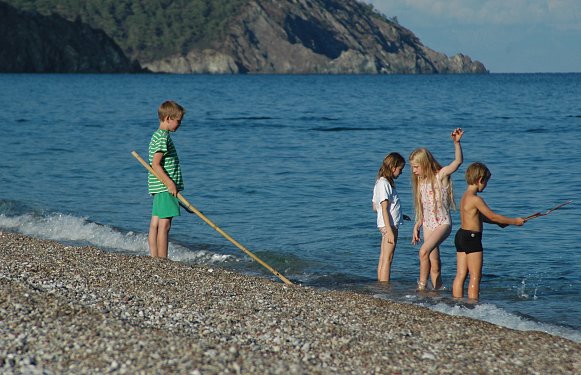 Der Strand ist f&uuml;r die Kleinen genauso entspannend wie f&uuml;r die Gro&szlig;en.