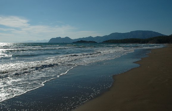 Der Strand ist ein Traum!  Vor allem, wenn die anderen schon alle weg sind!